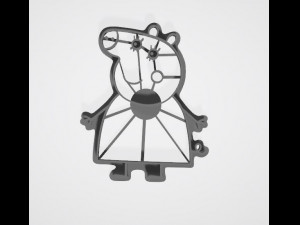 large collection of peppa pig cutter cookies 3d print model 3D Принт Модель
