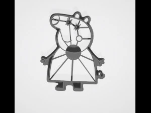 large collection of peppa pig cutter cookies 3d print model 3D Print Model