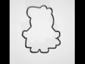 large collection of peppa pig cutter cookies 3d print model 3D Print Model
