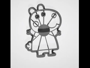 large collection of peppa pig cutter cookies 3d print model 3D Print Model