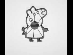 large collection of peppa pig cutter cookies 3d print model 3D Print Model