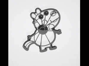 large collection of peppa pig cutter cookies 3d print model 3D Print Model