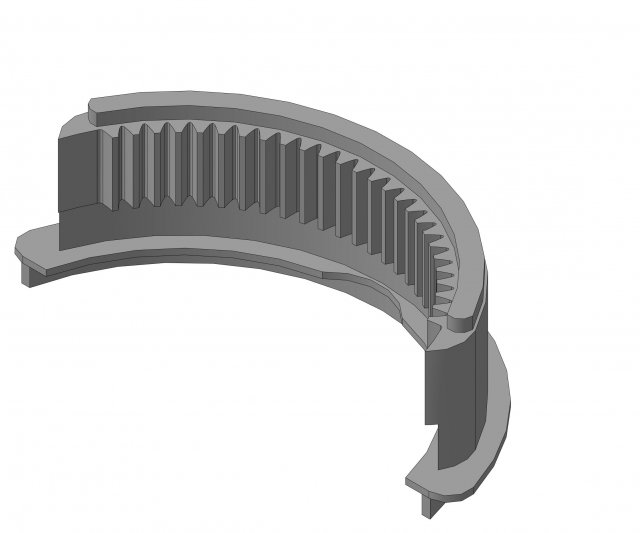gear and crescent trapeze wipers mercedes w140 w202 w210 3d print model Modelo de impresión 3D .c4d .max .obj .3ds .fbx .stl .blend 