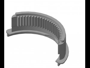 gear and crescent trapeze wipers mercedes w140 w202 w210 3d print model 3D 프린트 모델