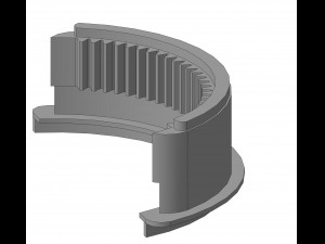 gear and crescent trapeze wipers mercedes w140 w202 w210 3d print model Modelo de impresión 3D