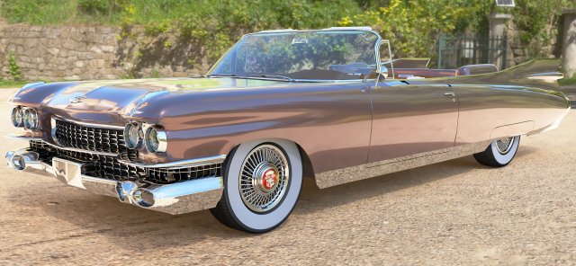 cadillac eldorado 1959 3D 模型 .c4d .max .obj .3ds .fbx .stl .blend 
