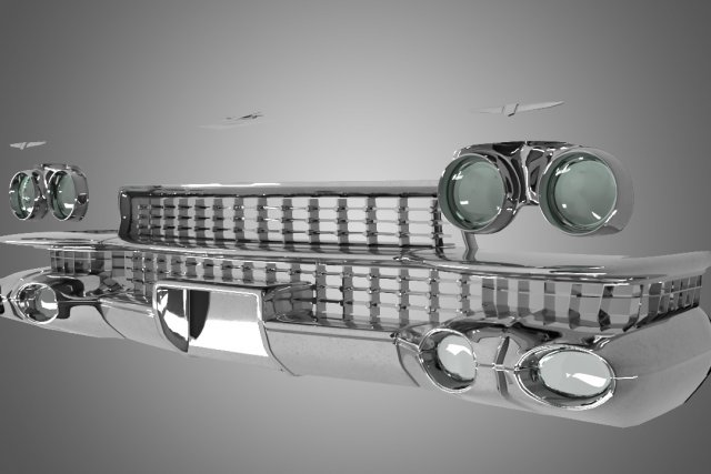 carfront cadillac eldorado 1959 3D 모델 .c4d .max .obj .3ds .fbx .stl .blend 