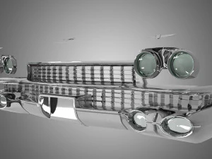 voiture avant cadillac eldorado 1959 Modèle 3D