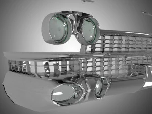 carfront cadillac eldorado 1959 3D Model