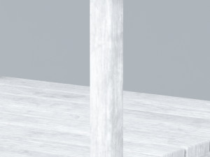 white wooden chair low poly outdoor vr ar low-poly 3D Model