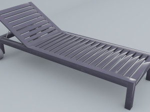 sun bed applaro ikea low poly vr ar low-poly Modelo 3D