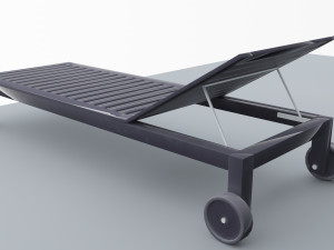 sun bed applaro ikea low poly vr ar low-poly Modelo 3D
