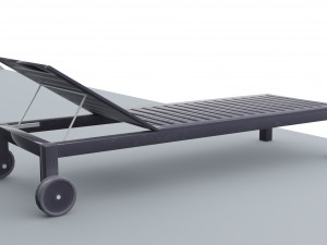 sun bed applaro ikea low poly vr ar low-poly Modelo 3D