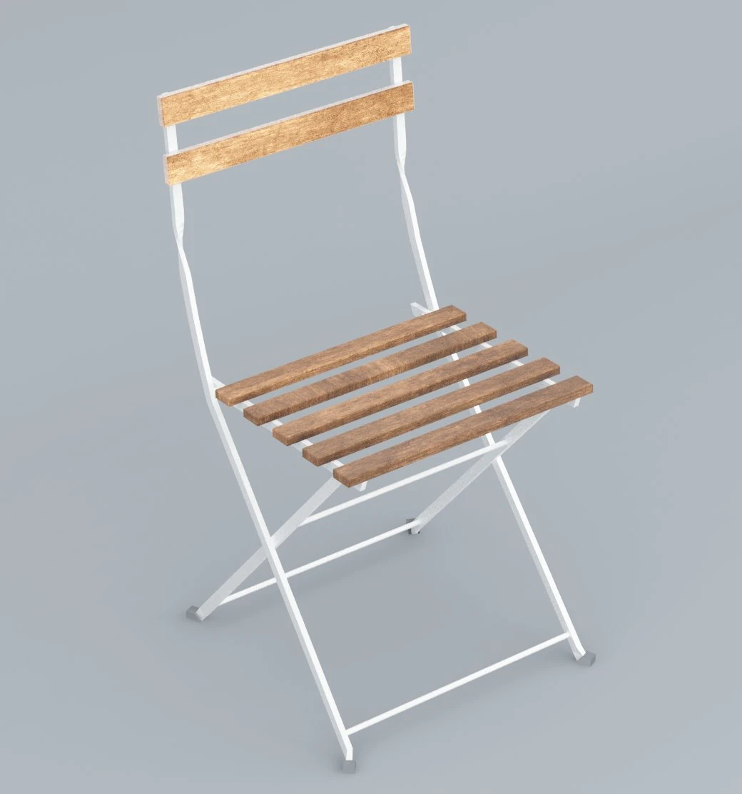 outdoor chair ikea low-poly vr - ar low-poly 3D Model .c4d .max .obj .3ds .fbx .stl .blend 
