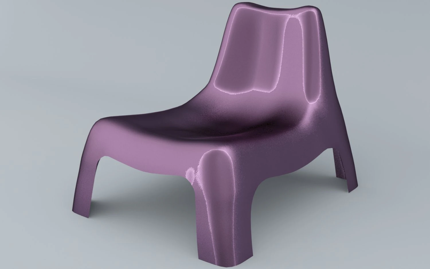 vago chair ikea plastic material colors low poly ar vr low-poly 3D Model .c4d .max .obj .3ds .fbx .stl .blend 