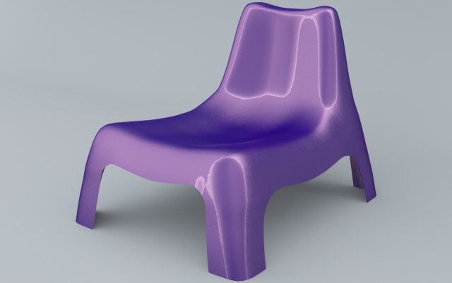 vago chair ikea plastic material colors low poly ar vr low poly 3D in 3DExport