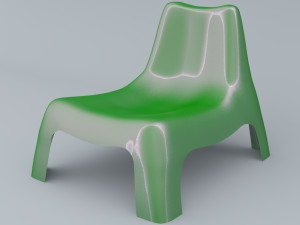 vago chair ikea plastic material colors low poly ar vr low-poly 3D 모델