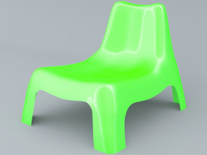 vago chair ikea plastic material colors low poly ar vr low-poly 3D 모델