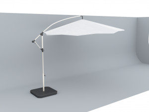 karlslo ikea outdoor umbrella low poly vr ar low-poly Modèle 3D