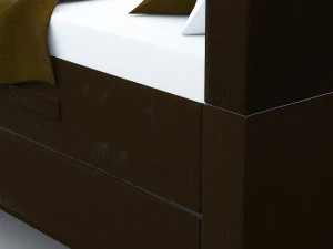 bekestua ikea leather bed vr ar low poly count low-poly 3D Model