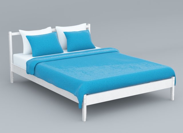 fjelse bed ikea vr ar low poly low-poly Modèle 3D .c4d .max .obj .3ds .fbx .stl .blend 