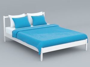fjelse bed ikea vr ar low poly low-poly 3D Model