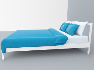 fjelse bed ikea vr ar low poly low-poly Modèle 3D