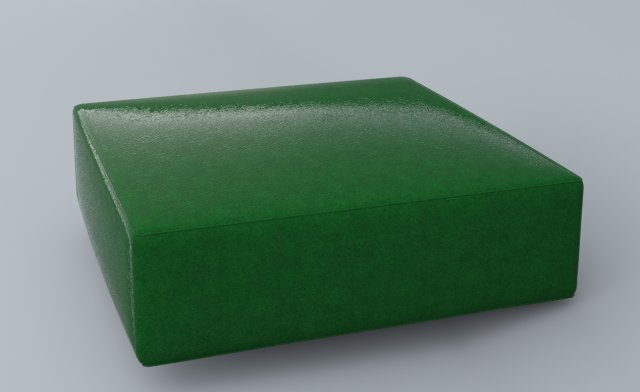 leather puff low-poly 3D-Modell .c4d .max .obj .3ds .fbx .stl .blend 