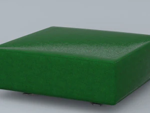 가죽 퍼프 로우 폴리 3D 모델