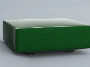 가죽 퍼프 로우 폴리 3D 모델