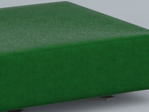 leather puff low-poly 3D-Modell