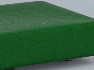 가죽 퍼프 로우 폴리 3D 모델