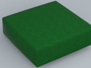 leather puff low-poly 3D-Modell