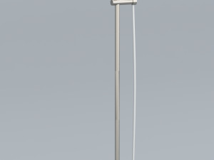 wall shower faucet low-poly 3D Model