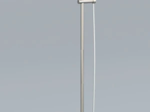 rubinetto per doccia a parete low-poly Modello 3D