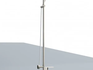 wall shower faucet low-poly 3D Model