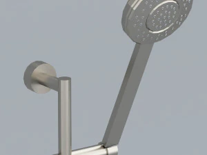 wall shower faucet low-poly 3D Model