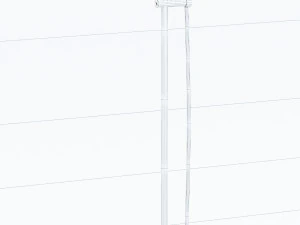 wall shower faucet low-poly 3D Model