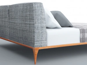 vintage bed low-poly 3D Model