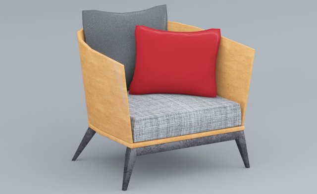 wooden chair ikea 3dsmax lowpoly model low-poly Modello 3D .c4d .max .obj .3ds .fbx .stl .blend 