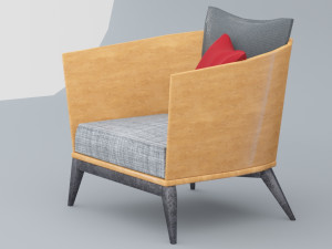 wooden chair ikea 3dsmax lowpoly model low-poly Modello 3D