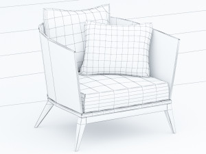 wooden chair ikea 3dsmax lowpoly model low-poly Modello 3D