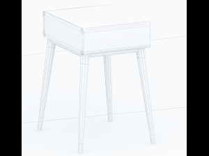 stool table 3dsmax low poly low-poly Modello 3D