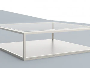 block glass coffee table low-poly 3D Model