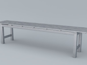 stell bench angso ikea low poly low-poly 3D 모델