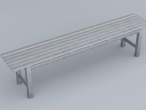 stell bench angso ikea low poly low-poly 3Dモデル