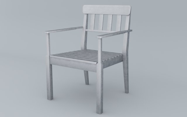 stell chair outdoor angso ikea low poly vr low-poly 3D-Modell .c4d .max .obj .3ds .fbx .stl .blend 