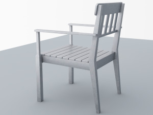stell chair outdoor angso ikea low poly vr low-poly 3D-Modell