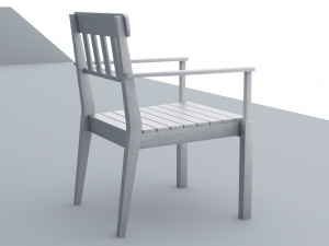 stell chair outdoor angso ikea low poly vr low-poly 3D-Modell