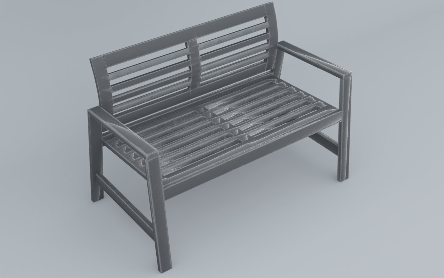 Pvc Bench Outdoor Low Poly Low Poly Modelo 3d In Sofa 3dexport
